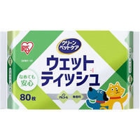 アイリスオーヤマ ペット用ウェットティッシュ 80枚 FC678TB-DPWT-1P