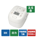 東芝 圧力IHジャー炊飯器(3．5合炊き) 炎匠炊き ミルキーホワイト RC-6PXX(W)