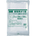 ＴＲＵＳＣＯ 厚手ポリ袋　縦４００Ｘ横３００Ｘｔ０．１　透明　（１００枚入） B-3040