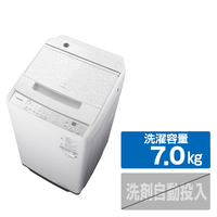 日立 全自動洗濯機 e angle select ビートウォッシュ ホワイト BW-V70PE6 W