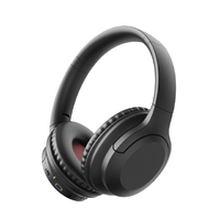 グリーンハウス ワイヤレスヘッドホン ノイズキャンセル ブラック GH-HPBC-BK