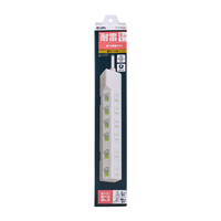 エルパ 耐雷スイッチ付きタップ 6個口1m e angle select ホワイト WLK-R61SWE5