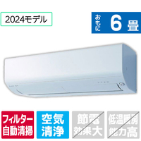 三菱電機 「工事代金別」 6畳 フィルター自動清掃 エアコン e angle select 霧ヶ峰 Rシリーズ MSZ-EX2224E4-Wｾｯﾄ